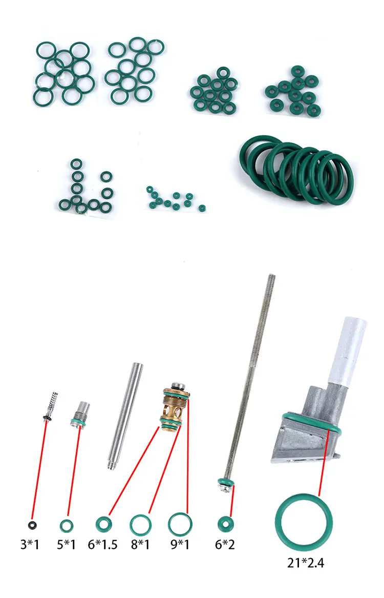 Detalle de juntas tóricas tácticas FKM