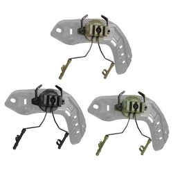 Adaptador Auriculares Riel Picatinny Casco Militar Rotación 360°