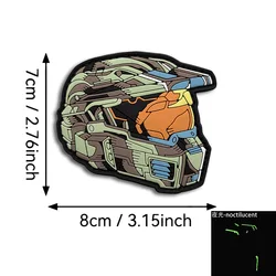 Parche gancho y bucle PVC camuflaje para casco mecánico táctico