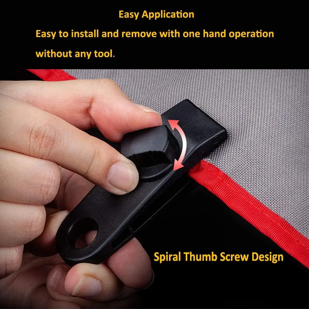 Clips plasticos lona camping ganchos toldo resistentes para exterior - imagen 3