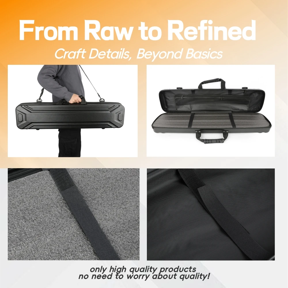 Estuche arco recurvo carcasa rígida ABS ligero para caza y práctica - imagen 2