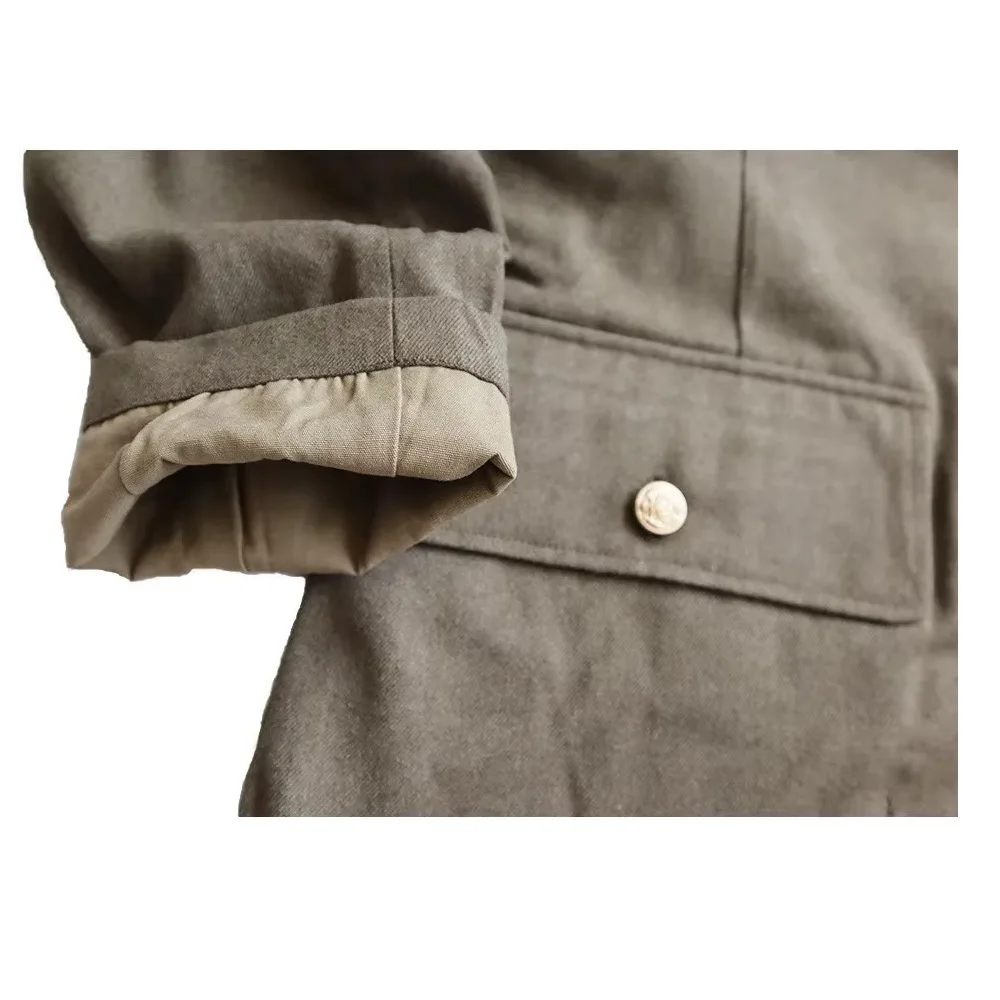 Chaqueta militar MM2 retro para hombre – Abrigo corto grueso - imagen 5