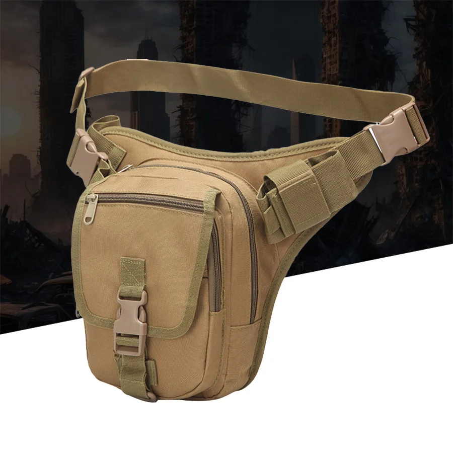 Riñonera impermeable táctica camuflaje para aire libre y senderismo