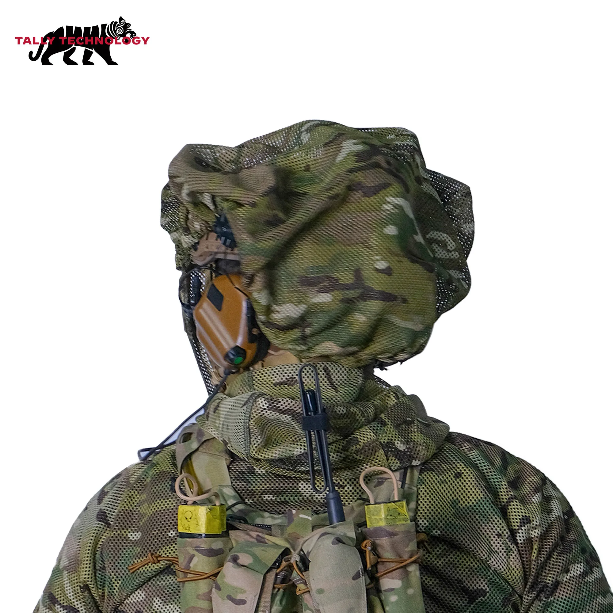 Funda de camuflaje roja antirreflectante para casco táctico