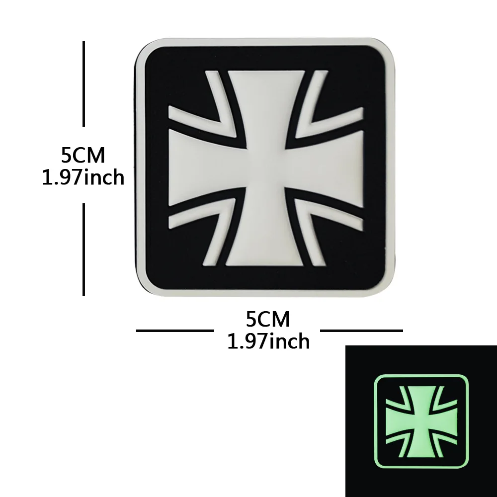 Parche táctico PVC cruzado personalizado para brazo y mochila - imagen 4