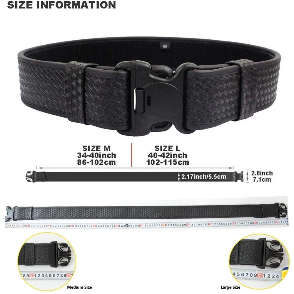 Cinturón táctico MOLLE modular con bolsas para servicio policial - imagen 3