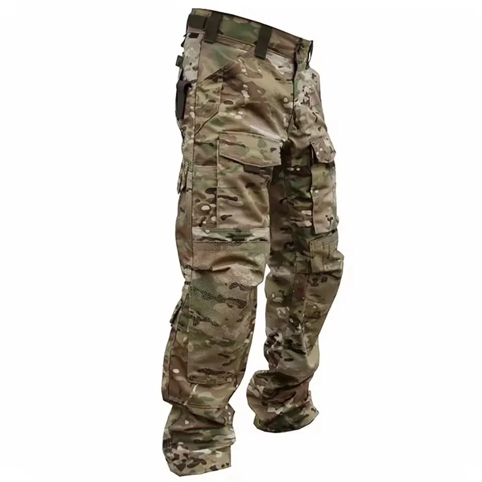 Pantalones tácticos cargo impermeables hombre para caza y trekking - imagen 2