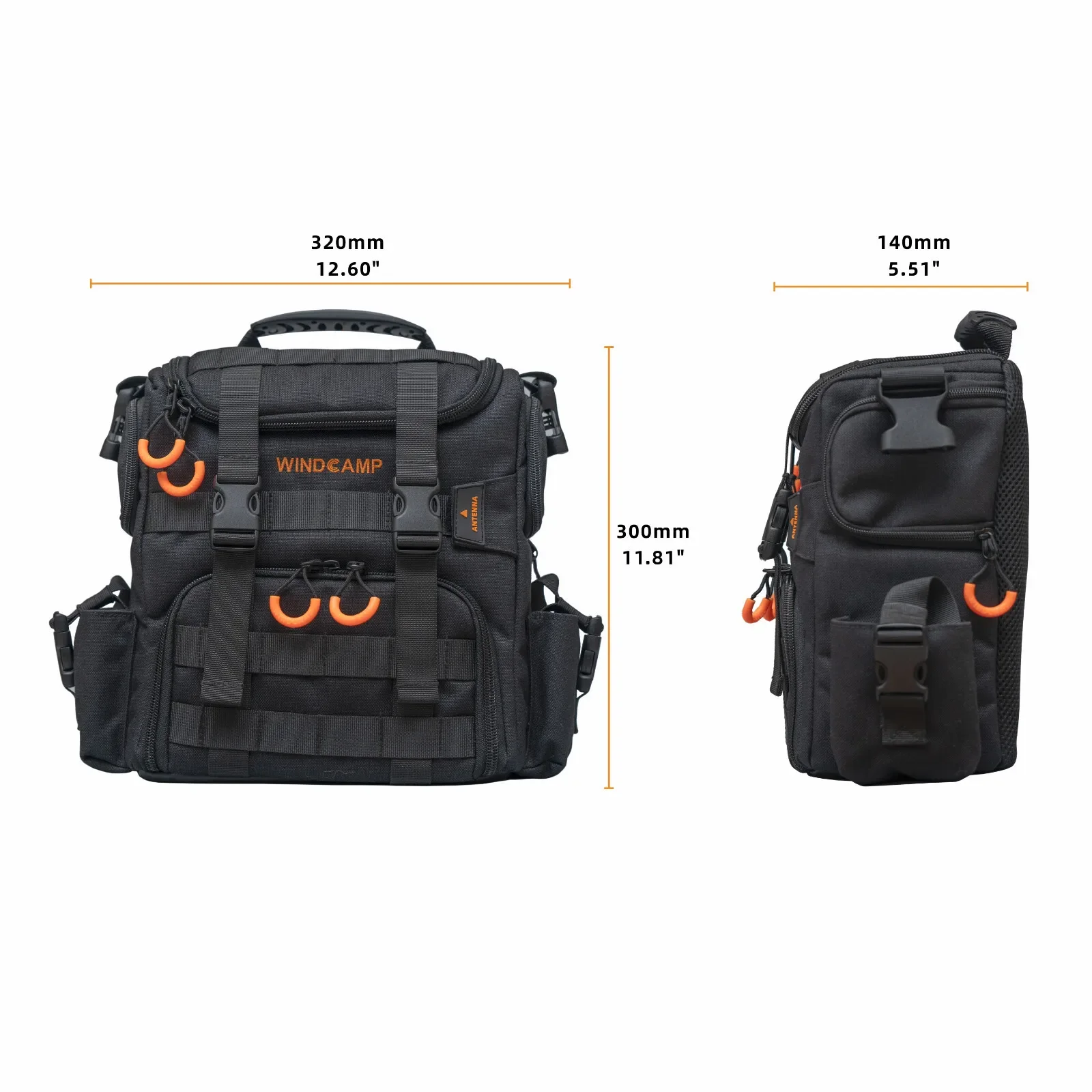 WINDCAMP ICOM-705 estuche bolsa radio para mochila GO Box - imagen 4