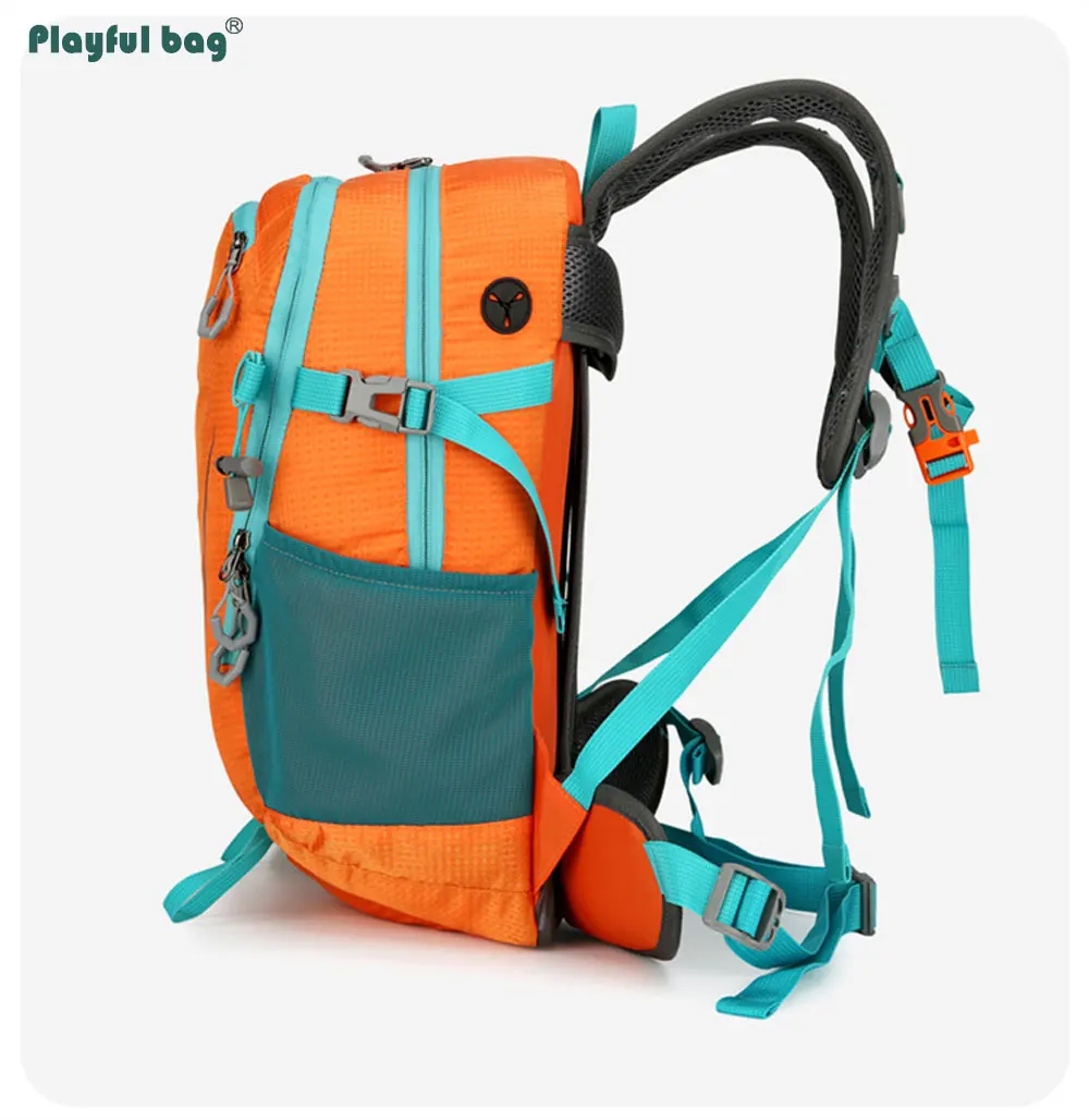 Mochila montañismo táctica 40L Ultraligera con cubre lluvia - imagen 4