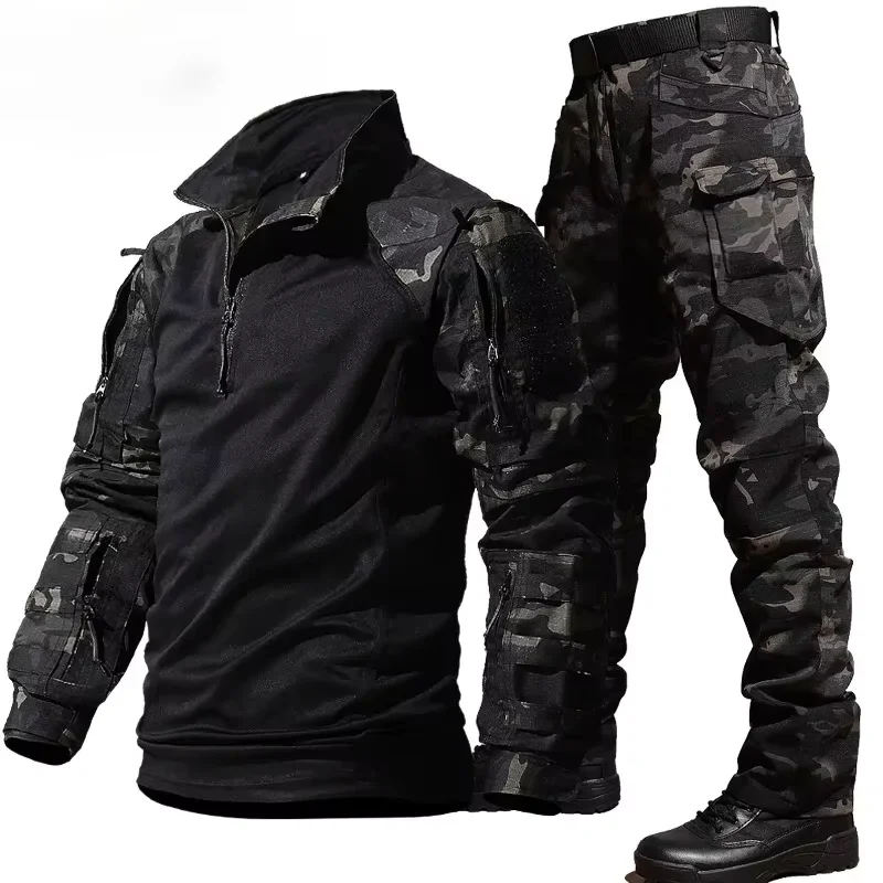 Uniforme táctico hombre con camiseta de tiro y pantalón cargo - imagen 2