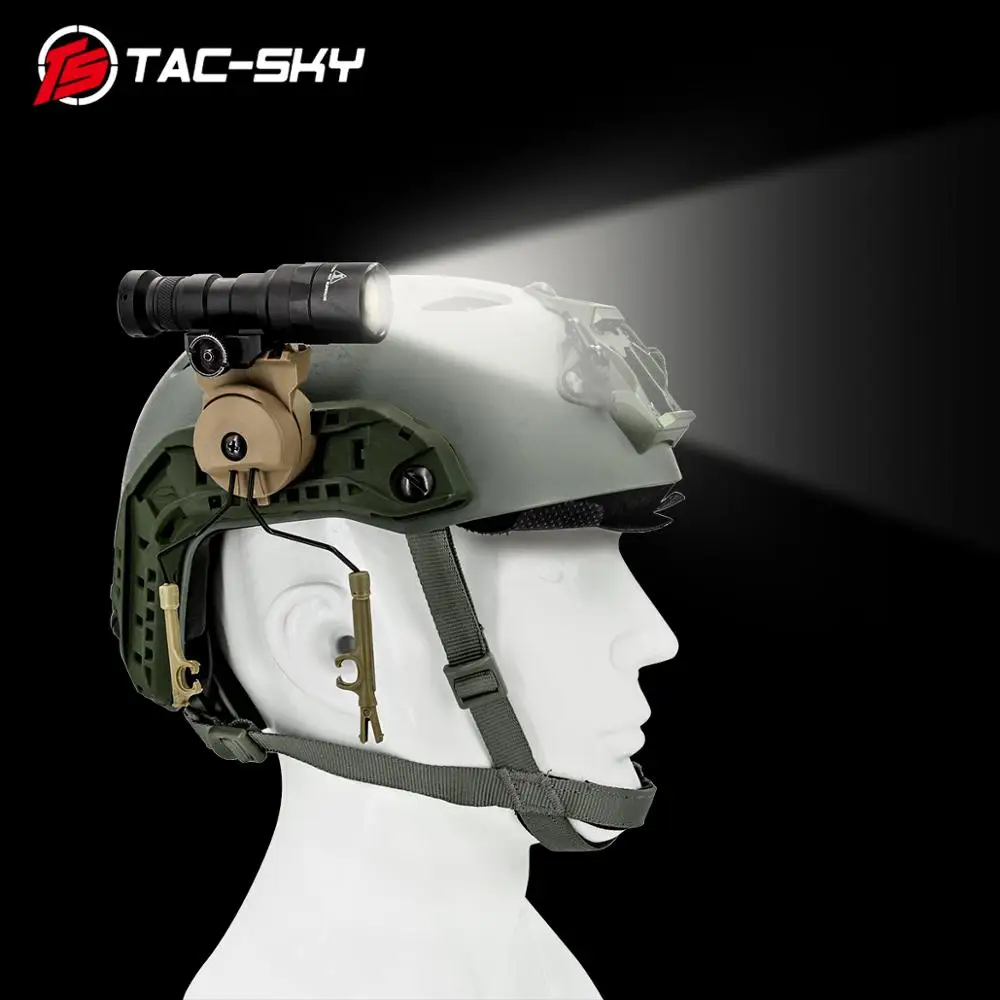 TS TAC-SKY M300/M600: adaptador riel para linterna táctica casco - imagen 5