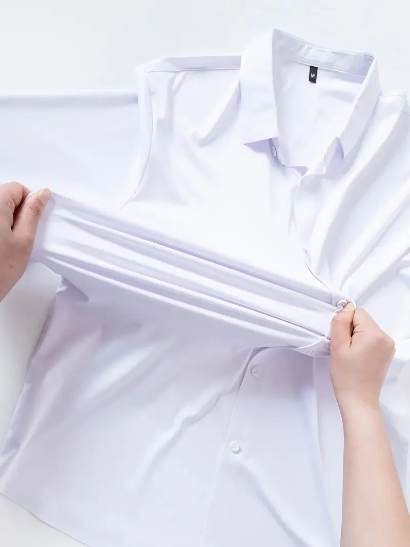 Camisa táctica elástica de manga larga sin arrugas ni planchar - imagen 4