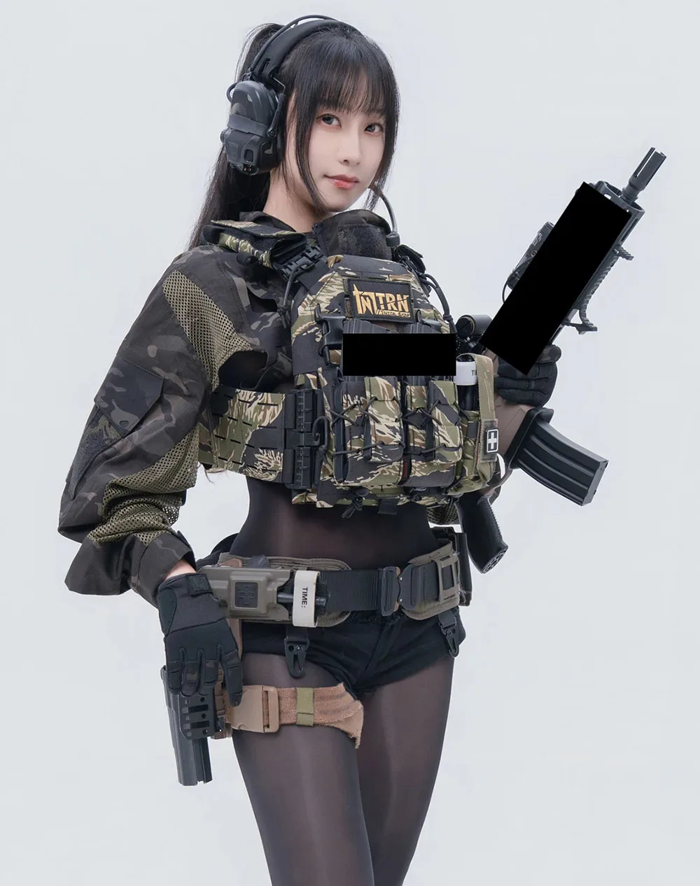 Chaleco táctico MOLLE para niñas QPC Mini airsoft aire libre - imagen 5