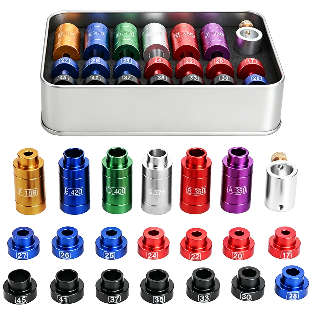 Vista del kit con insertos y bujes