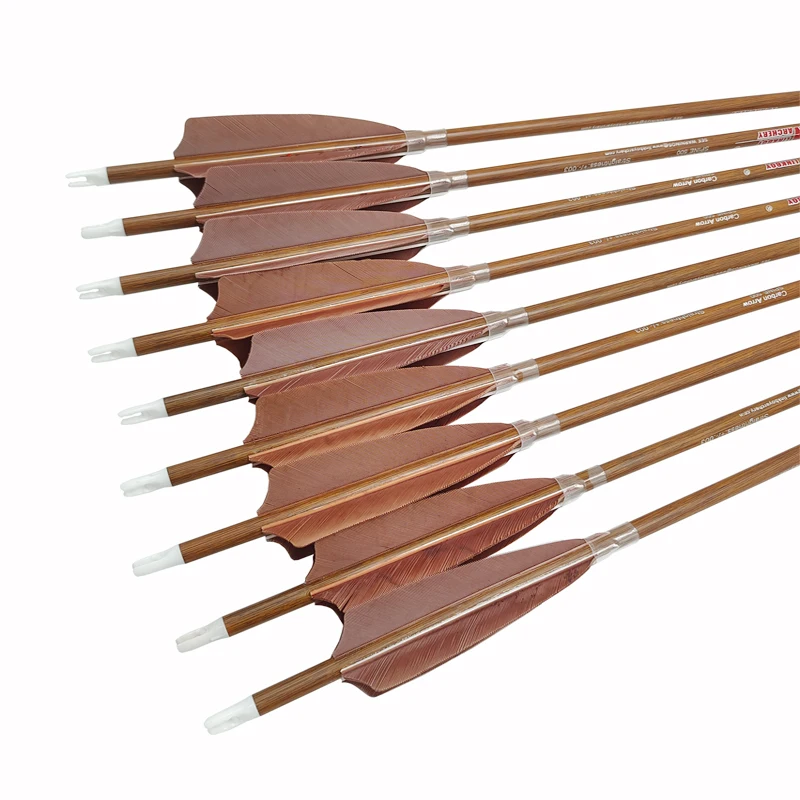 SP500 Flechas de carbono punta caza 100gr para arco de caza - imagen 2