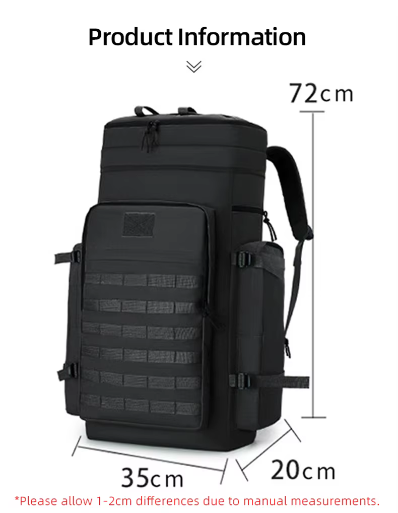 Mochila de trekking vista frontal