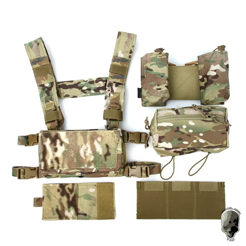 Chaleco táctico modular ligero 500D nailon no reflectante airsoft