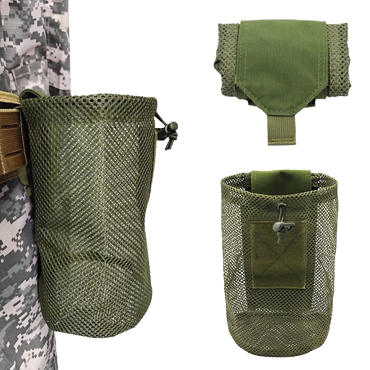 Bolsa Táctica Enrollable Cargadores Malla 500D – EDC Caza Aire Libre - imagen 4