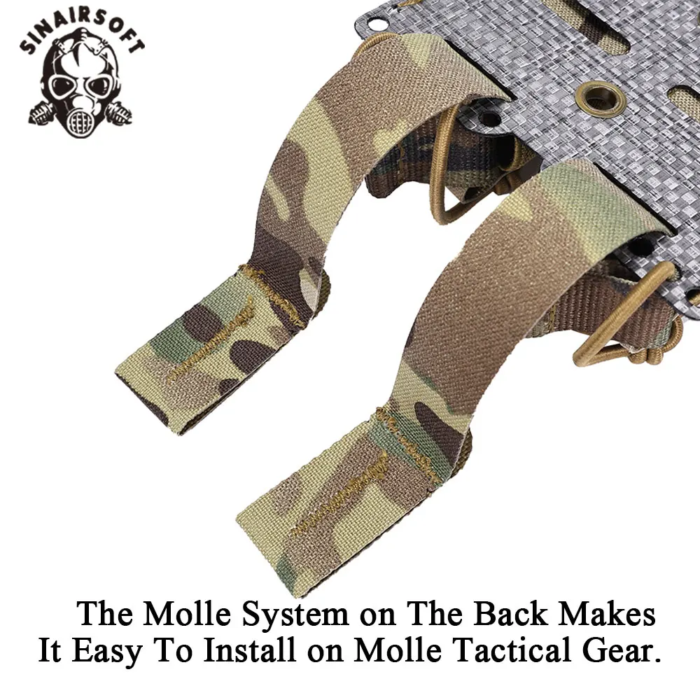 SINAIRSOFT Porta cargadores de pistola MOLLE para cinturón, chaleco y mochila - imagen 5