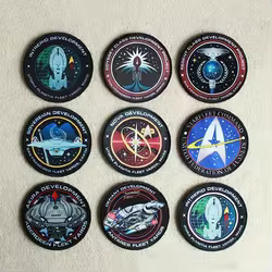 Parche bordado nave espacial Trek – para ropa, chaquetas y bolsos