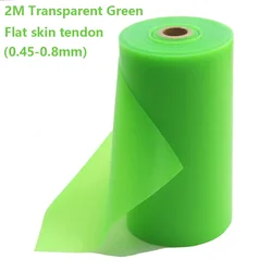 Banda elástica verde transparente para tirachinas con refuerzo
