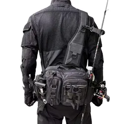 Riñonera táctica MOLLE camuflaje bandolera multifuncional