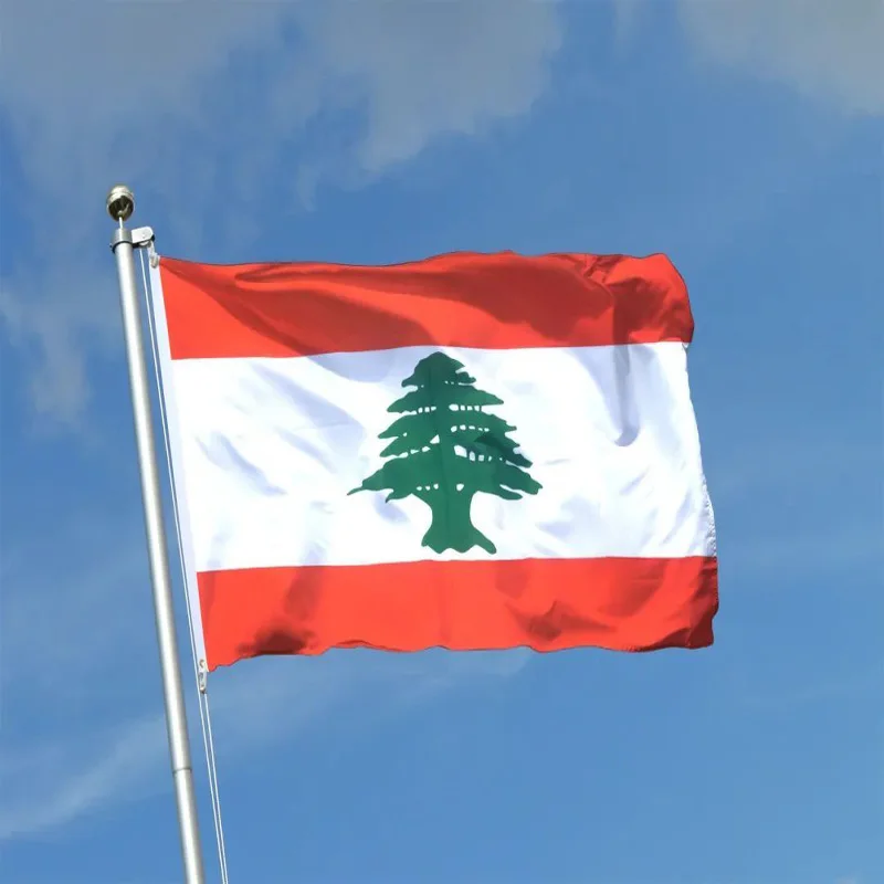 Bandera táctica Líbano poliéster resistente - imagen 3