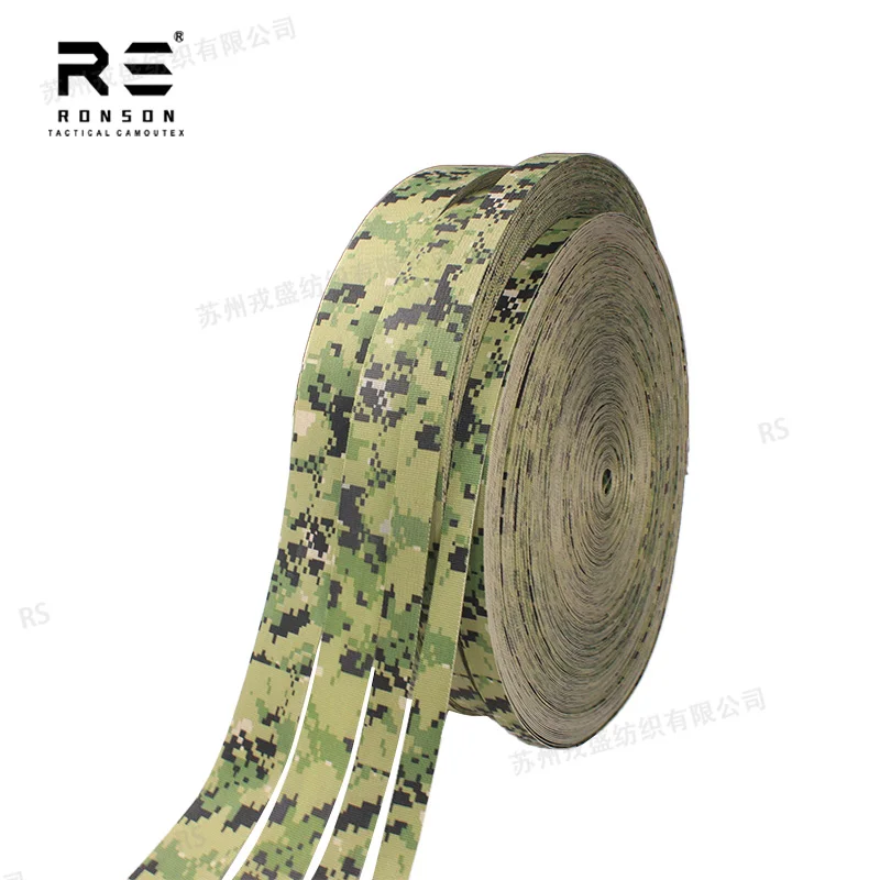 Cinta táctica nylon camuflaje AOR2 IRR para mochilas y bolsas - imagen 3
