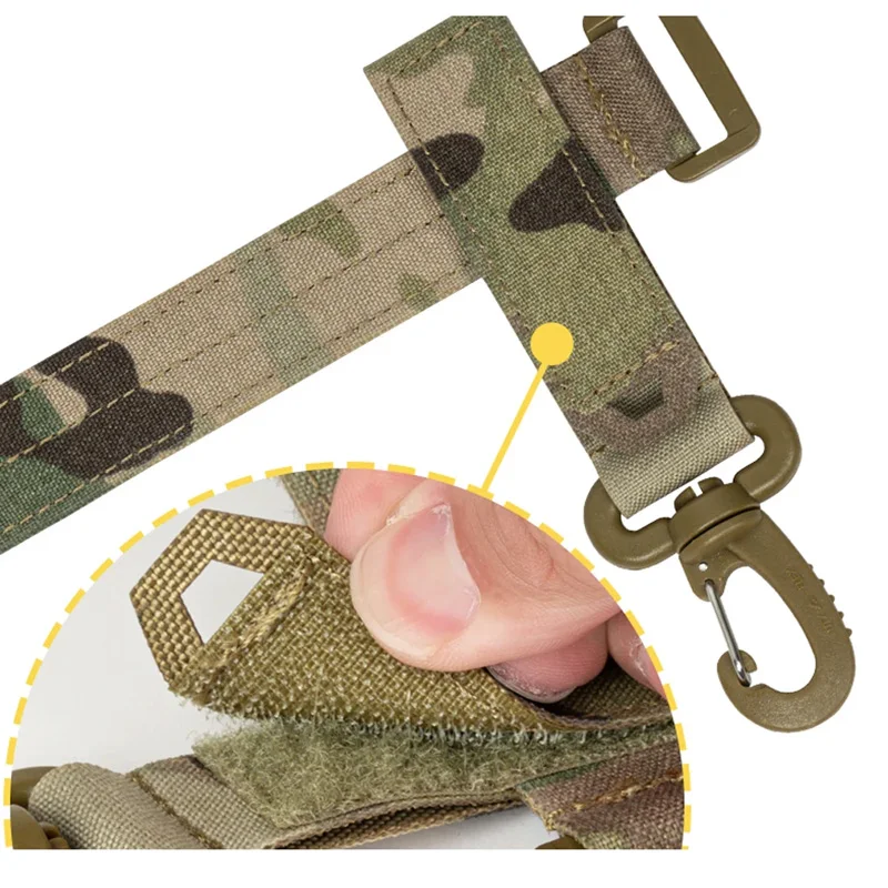 Gancho MOLLE multiusos táctico para mosquetón, guantes y llaves - imagen 2