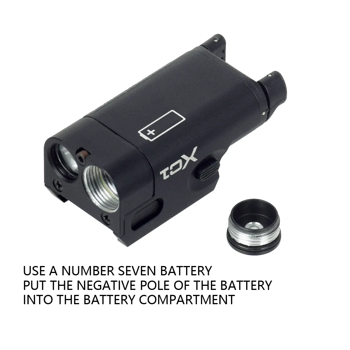 Linterna táctica XC1 para riel Picatinny en Glock y Airsoft - imagen 5