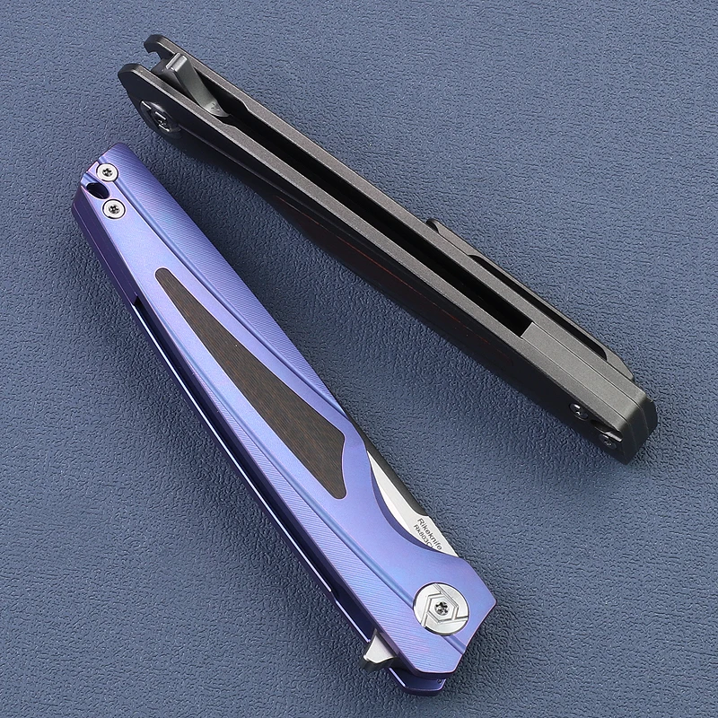RIKE Navaja táctica plegable M390 acero militar EDC para bolsillo - imagen 5