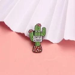 Pin esmaltado cactus vintage – Broche divertido para amantes plantas