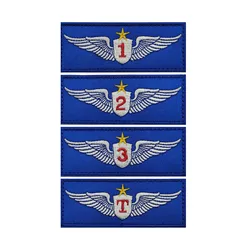 Parches bordados de pilotos de aviacion - insignias tacticas para ropa