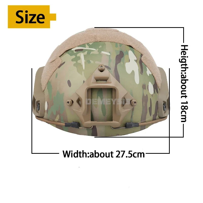 Casco táctico en color camuflaje