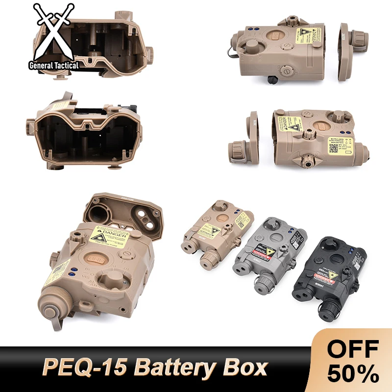 Caja Batería Dummy PEQ-15 UHP para Rail Táctico Picatinny
