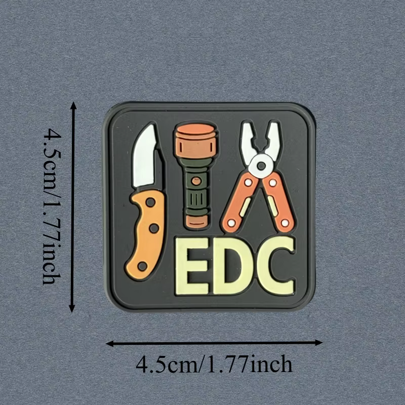 Parche táctico PVC para chaleco EDC con gancho y bucle - imagen 3