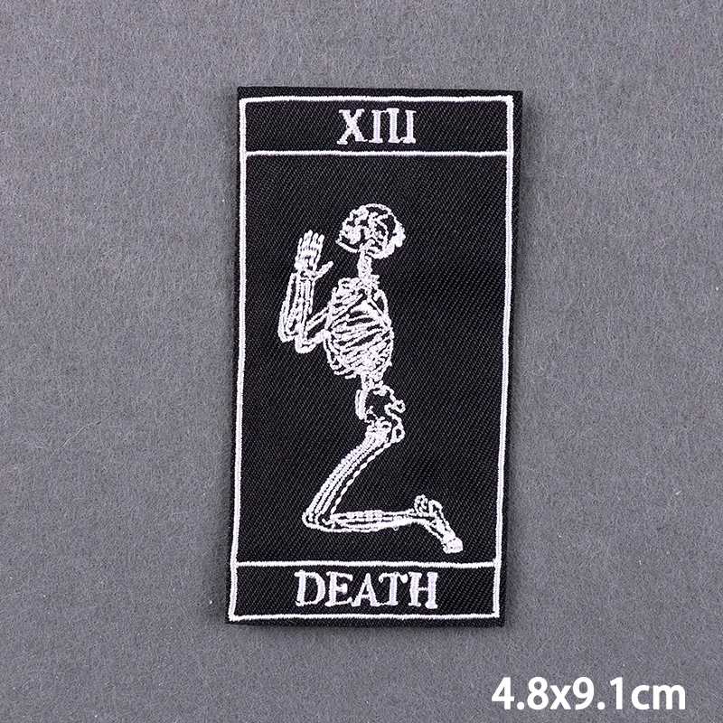 Parche bordado Tarot Punk termoadhesivo para equipamiento táctico - imagen 2