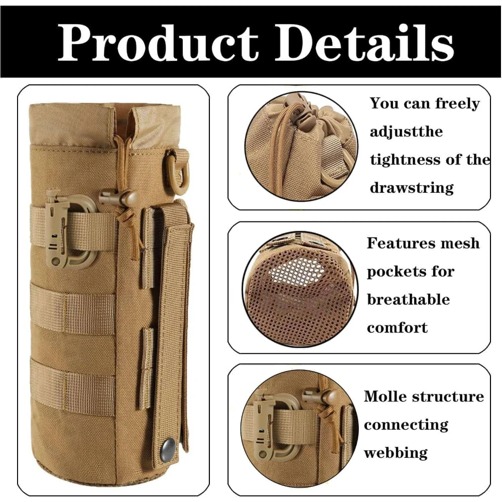 Bolsas tácticas MOLLE utilitarias EDC y equipo de caza - imagen 3