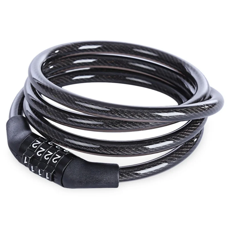 Candado de cable con código fijo antirrobo para bicicleta y moto - imagen 2