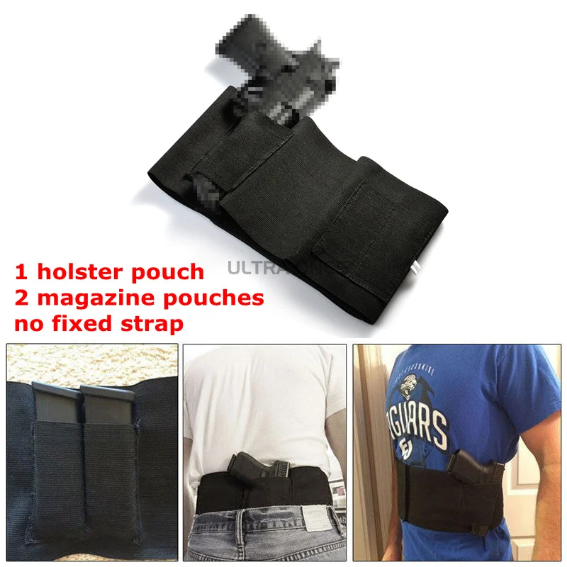 Funda táctica para pistola ambidiestra tipo cinturón riñonera oculta - imagen 3
