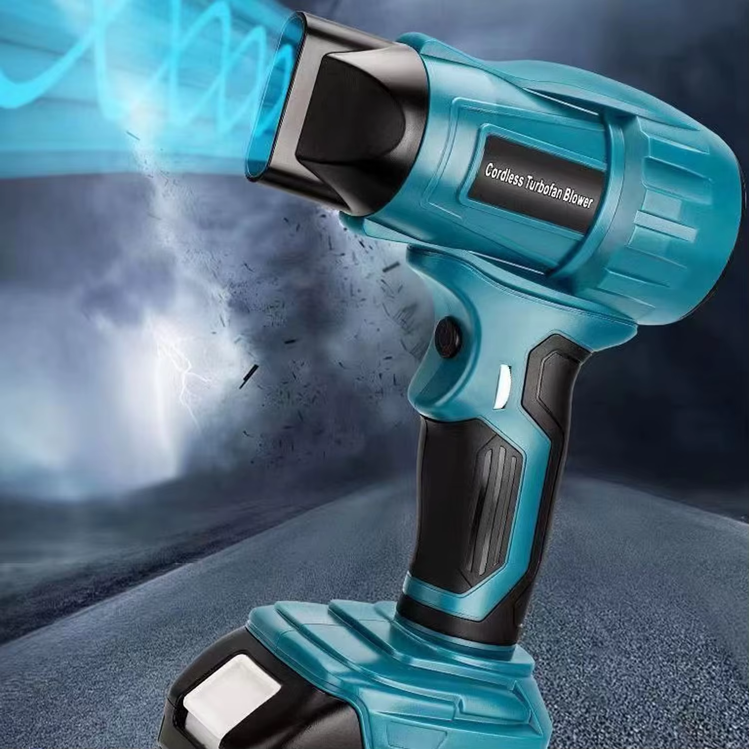 Ventilador inalámbrico Makita/Bosch/Dewalt – multiboquilla ajustable - imagen 2