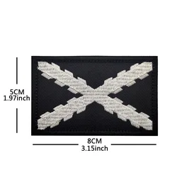 Parche táctico con velcro de guerrero conmemorativo para mochila