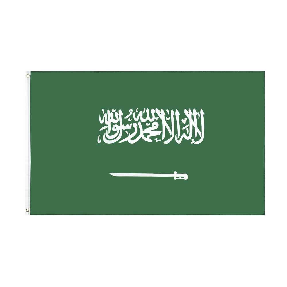 Bandera saudí 90x150 de poliéster