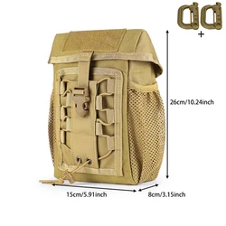 Bolsa táctica exterior con compartimentos malla y correas ajustables