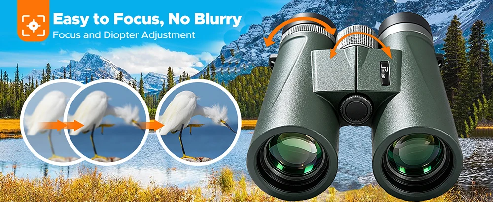 Binoculares con revestimiento exterior resistente