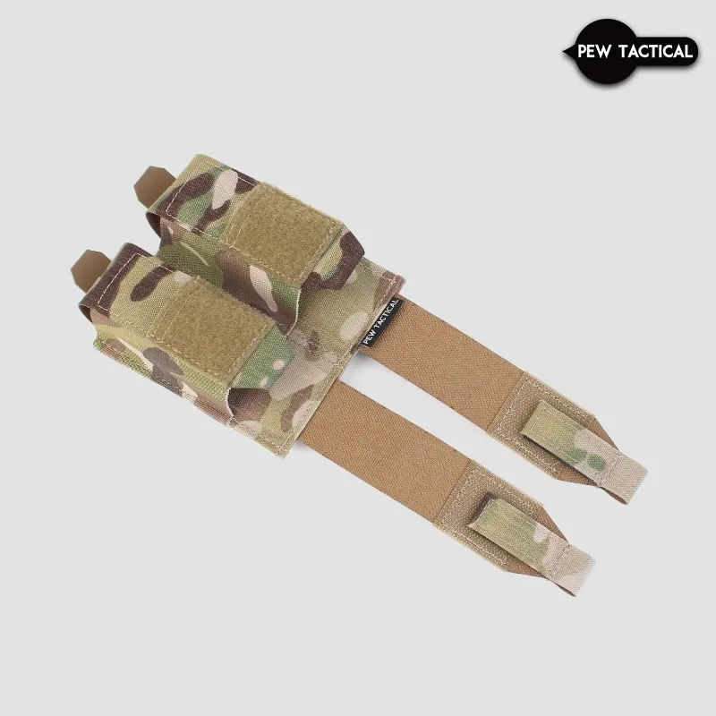 PEW TACTICAL Flash Bang Bolsa táctica doble MOLLE con tapa abatible - imagen 4