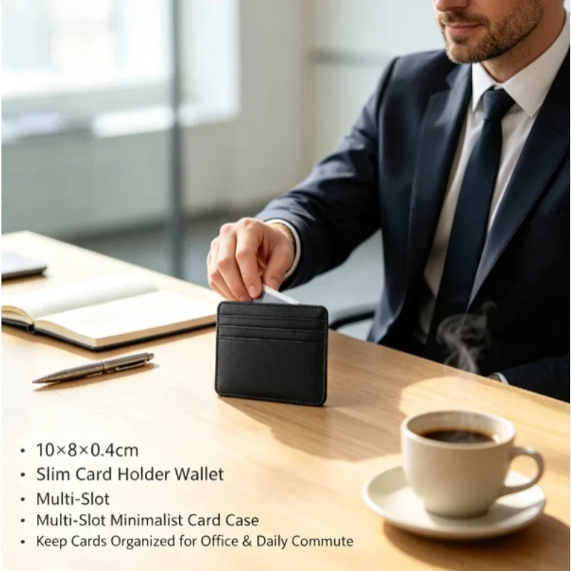 Detalle del tarjetero para tarjetas de identificación y crédito