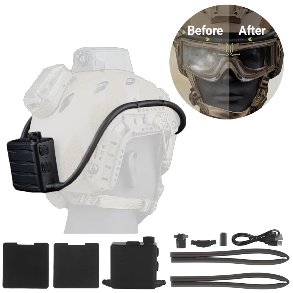 Antivaho para gafas airsoft y casco táctico con sello de goma - imagen 3