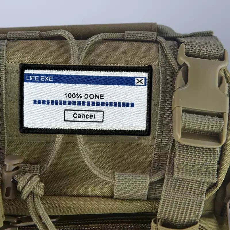 LIFE.EXE Parche táctico de tela con gancho y bucle para ropa y mochila - imagen 4