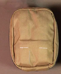 Bolsa táctica MOLLE médica negra con cierre para exteriores